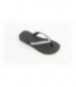 Black & Clear Crystal Flip Flops