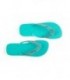 Lake Green & Black AB Rhinestone Flip Flops